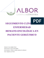 Seguimiento clínico hematooncológico geriátrico