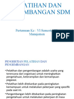 6.. Pelatihan Dan Pengembangan