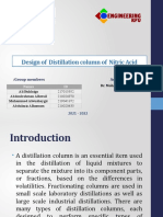 Design of Distillation Column of Nitric Acid