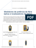 Medidores de Potência de Fibra Óptica e Localizadores de Falhas - Fluke Networks 3 PAGINAS