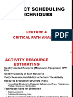 Lecture 4 Critical Path Analysis Chapter 6