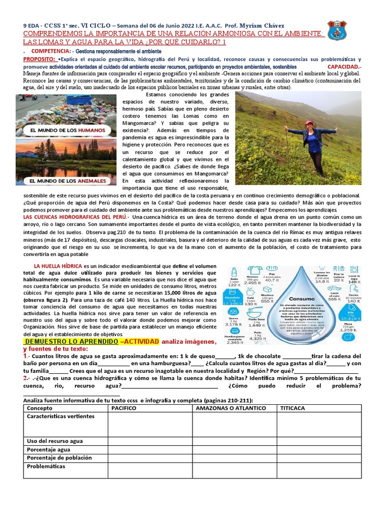 Cuidado del Agua y el Ambiente en Perú | PDF | Agua | Entorno natural