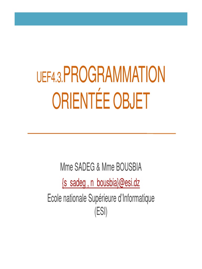 Classes Internes et Énumérations en Java | PDF | Classe (informatique ...