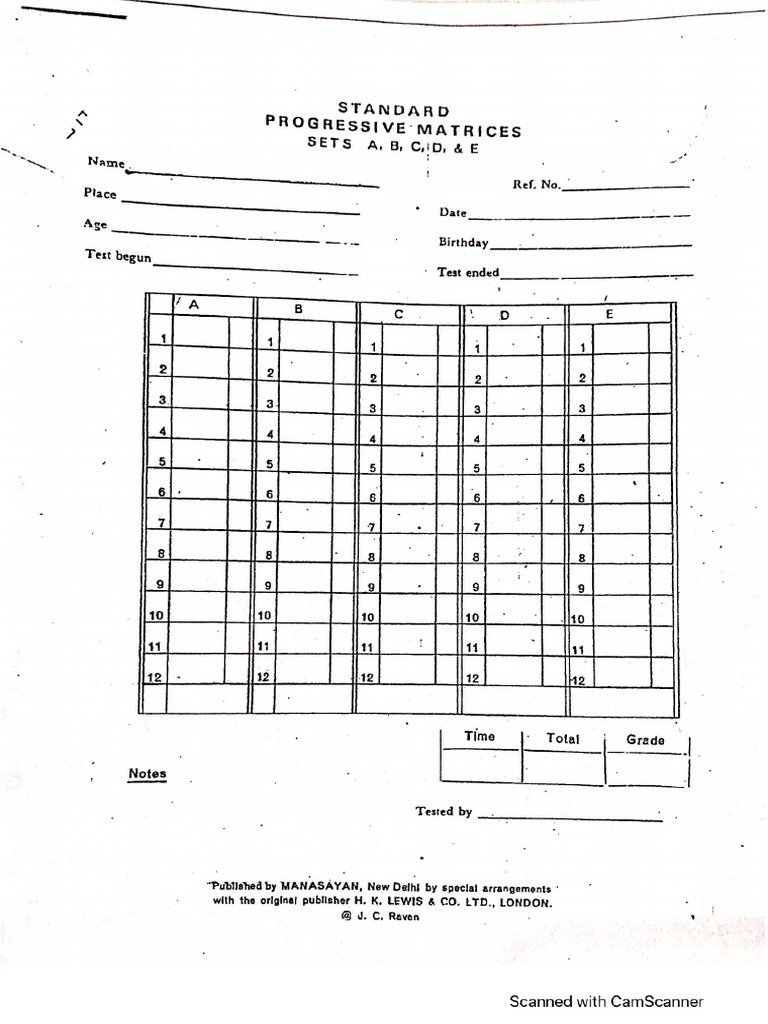 SPM Response Sheet | PDF