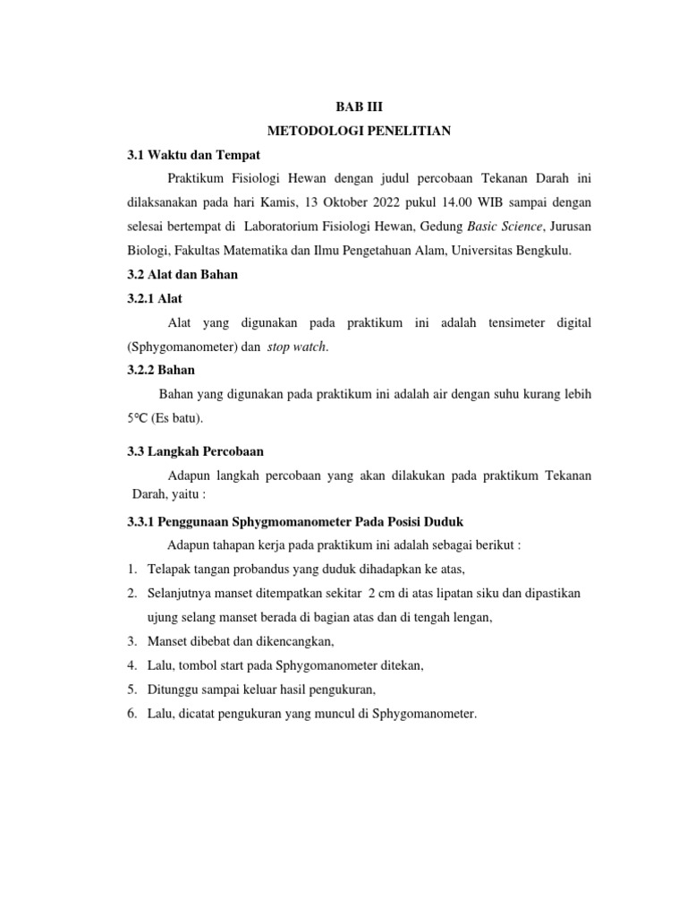 Pengaruh Suhu dan Aktivitas Terhadap Tensi | PDF