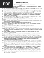 Ray Optics Assignment 1