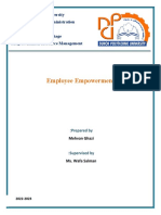 Employee empowerment key benefits
