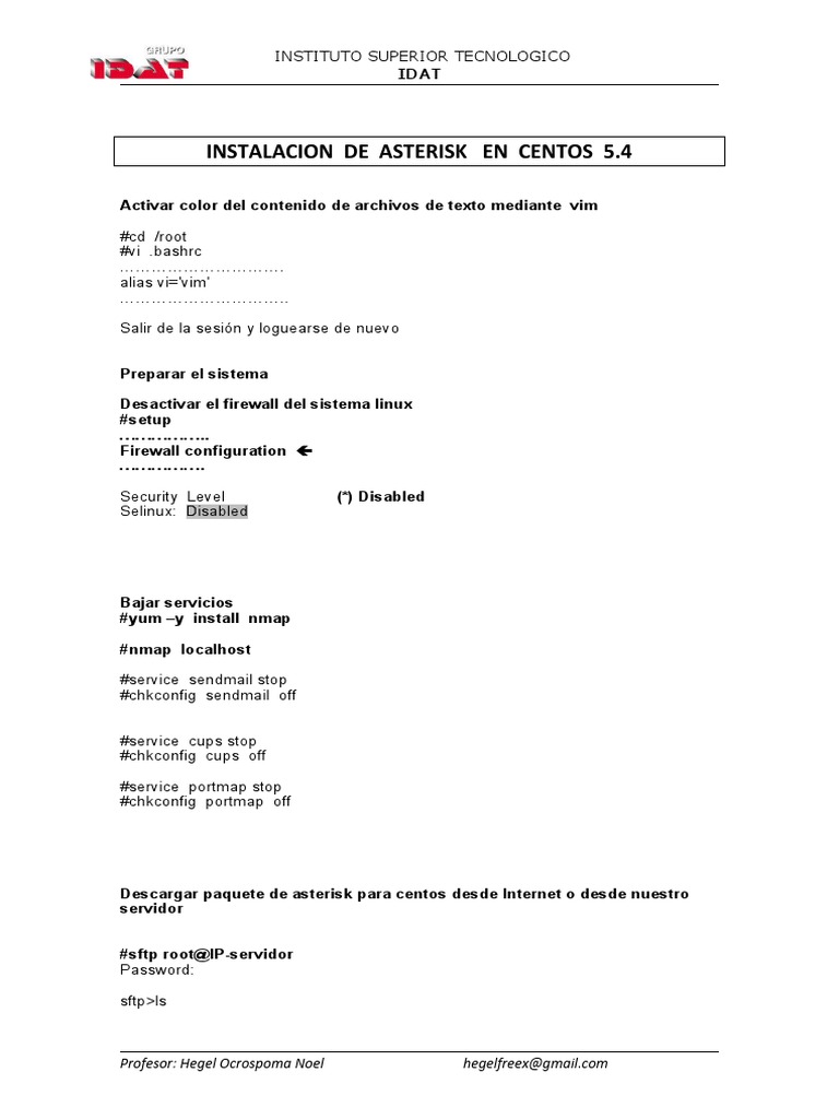 Instalación de Asterisk en CentOS 5.4 | PDF | Ingeniería de software ...