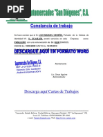 Formato CARTA DE REFERENCIA COMERCIAL  Venezuela  Bancos