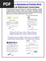 Formato CARTA DE REFERENCIA COMERCIAL