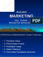 Strategi Pemasaran 5 Elemen