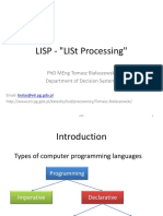 LISP Lecture 1