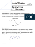 Chapter One D.C. Generators: Alternating Current (AC)