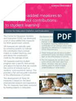2014 Using Value Added Measures To Identify School Contributions To Student Learning