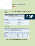 Configuration For Procurement: Condition Table Maintenance