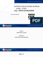 Lei Orgânica da Polícia Civil de Minas Gerais define competências e regime jurídico