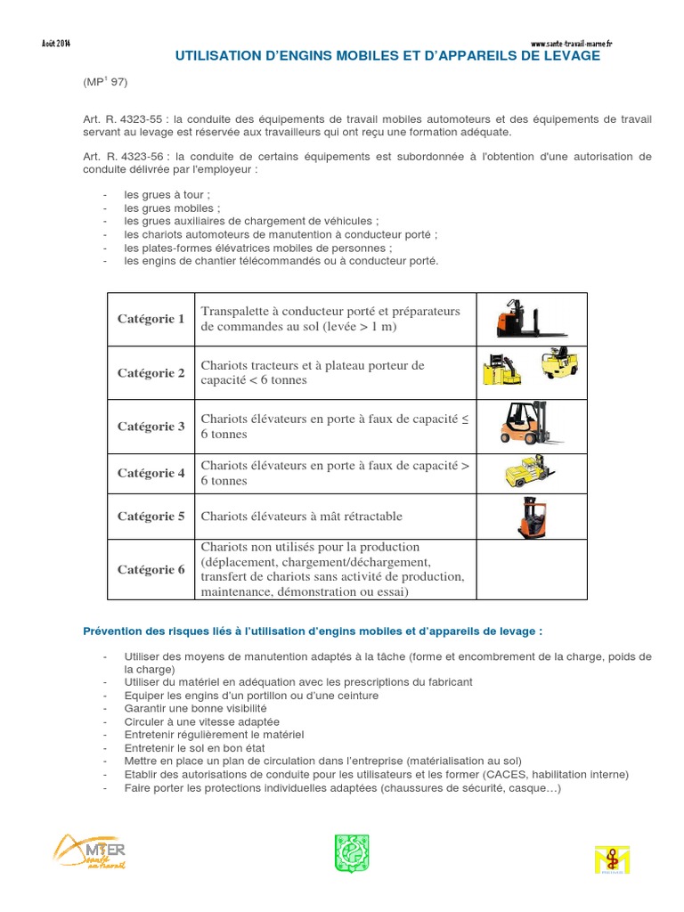 Engins Mobiles 08.2014 | PDF | Chariot élévateur | Véhicules