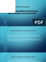 Human Resource Management Guide to Competency-Based Recruitment and Selection