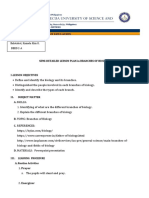 1.3 Branches of Biology Lesson Plan