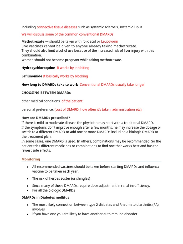 Dmards | PDF | Rheumatoid Arthritis | Epidemiology