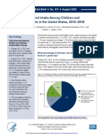 Fast Food Intake Among Children and Adolescents in The United States, 2015-2018