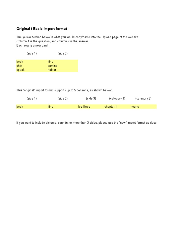 An Introduction to Importing Flashcards into the Flashcard App with