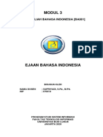 Modul 4. Ejaan Bahasa Indonesia Fti