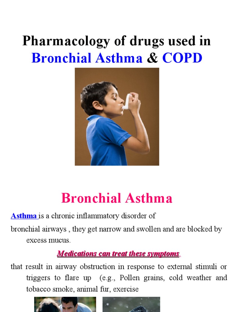 Pharmacology of Asthma & COPD Medications | PDF | Asthma | Chronic ...