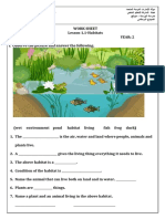 Worksheet - 1.1habitat