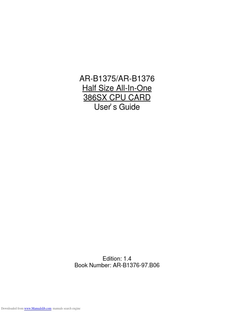 Arb 1375 | PDF | Microcontroller | Bios