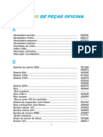 CATALOGO DE PEÇAS PARA OFICINA