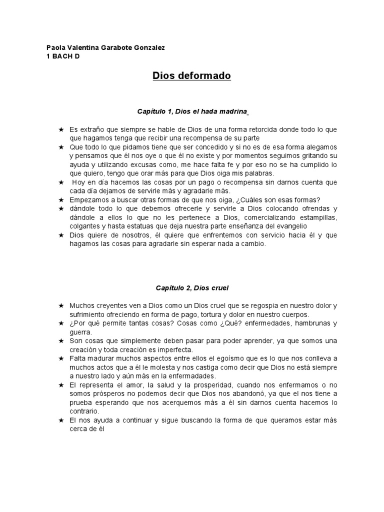 Documento Sin Título | PDF | Amor | Dios
