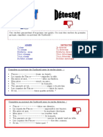 Conjuguer Aimer Et Detester Present Exercice Grammatical Feuille Dexercices Guide Gram 47619