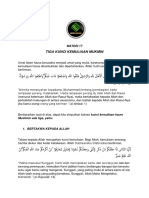 Materi 17 Tiga Kunci Kemuliaan Mukmin