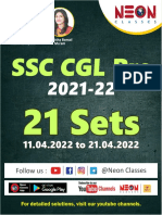 SSC CGL 2021 Maths All 21 Sets 525 PYQ