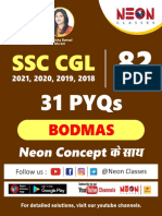 BODMAS SSC CGL 2021,2020,2019,2018 Complete PYQs