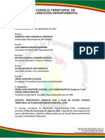 CTPD Quindío - Presupuesto y Plan de Acción 2023