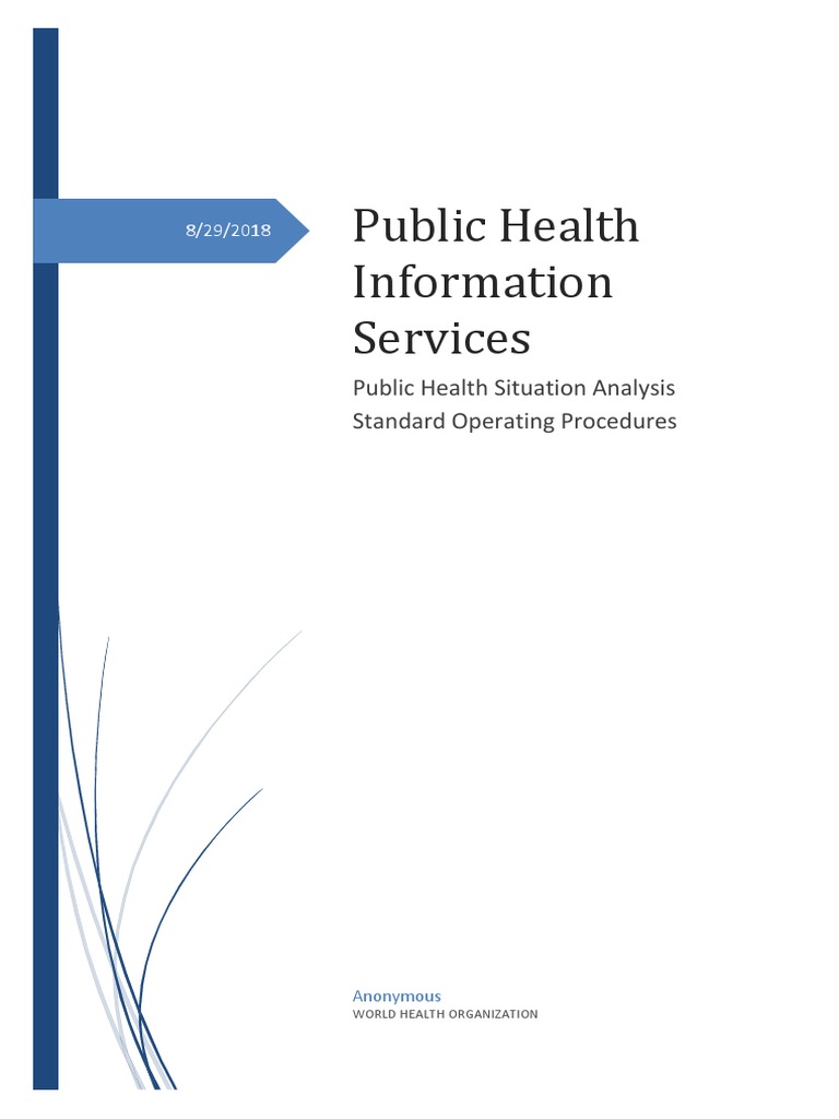 PUBLIC HEALTH SITUATION ANALYSIS intelligence overview