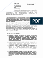 Circular 15-2011 Instrucciones Funcionamiento Conservatorios Profesionales Galicia