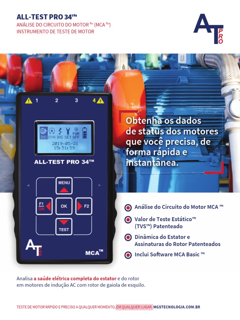 ALL TEST PRO 34 Brochure Português | PDF | Motor elétrico | Engenharia ...