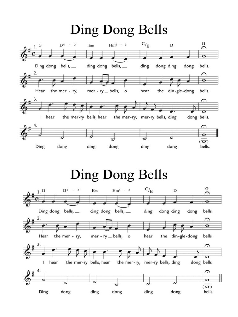 Ding Dong Bells Original | PDF