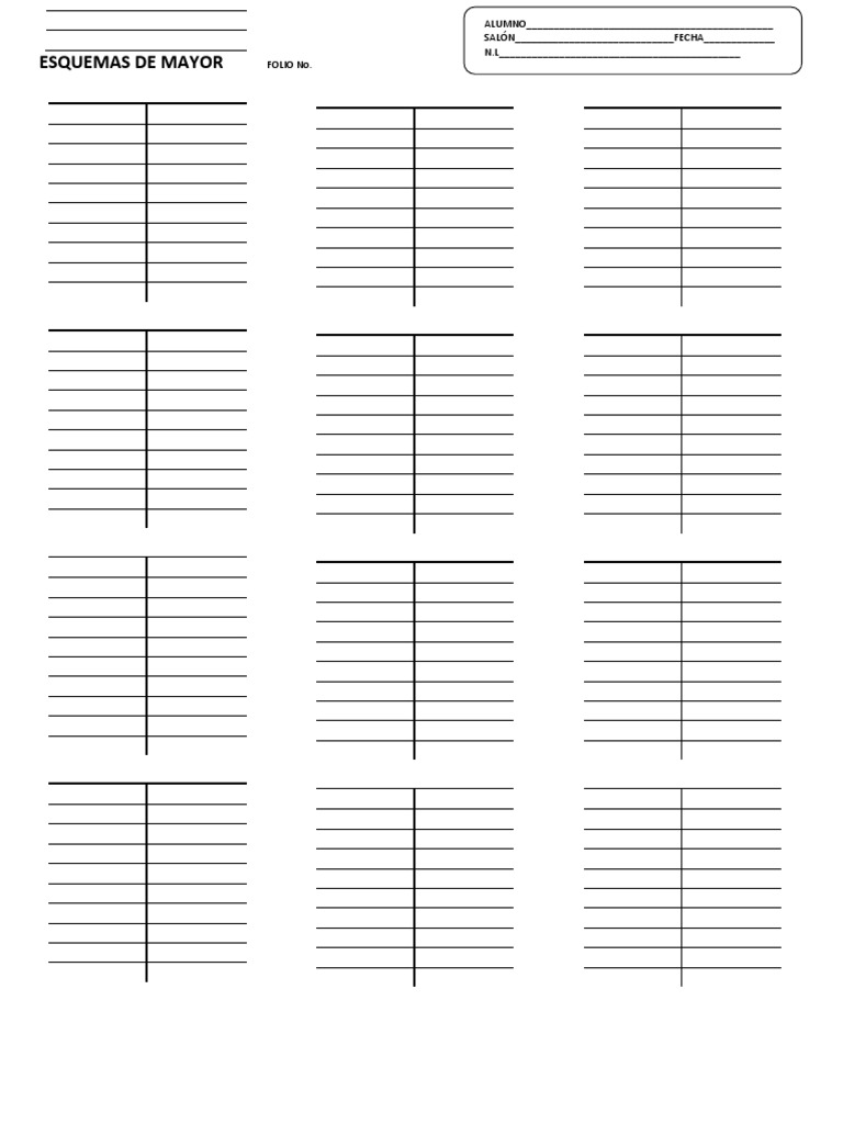 Formato Esquemas de Mayor PDF