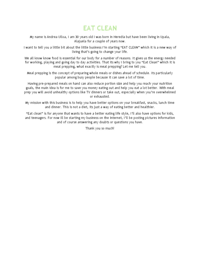 Eat Clean | PDF | Lifestyle