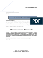 Carta de Practica Profesional