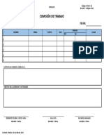 PCRH-F-29 Formato Comisiones