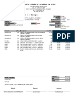 Orden de Compra: Concreto Lanzado de Los Mochis S.A. de C.V