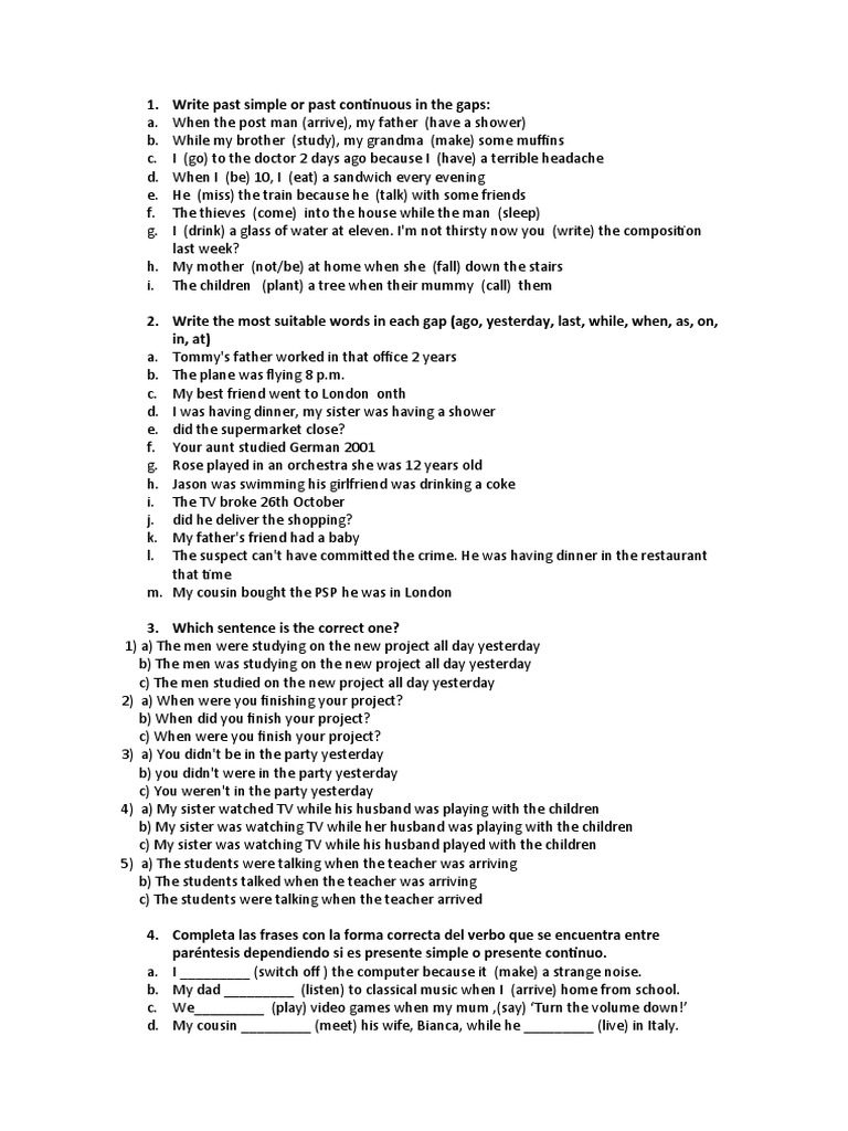 2.2 Ejercicios | PDF | Language Arts & Discipline | Foreign Language ...