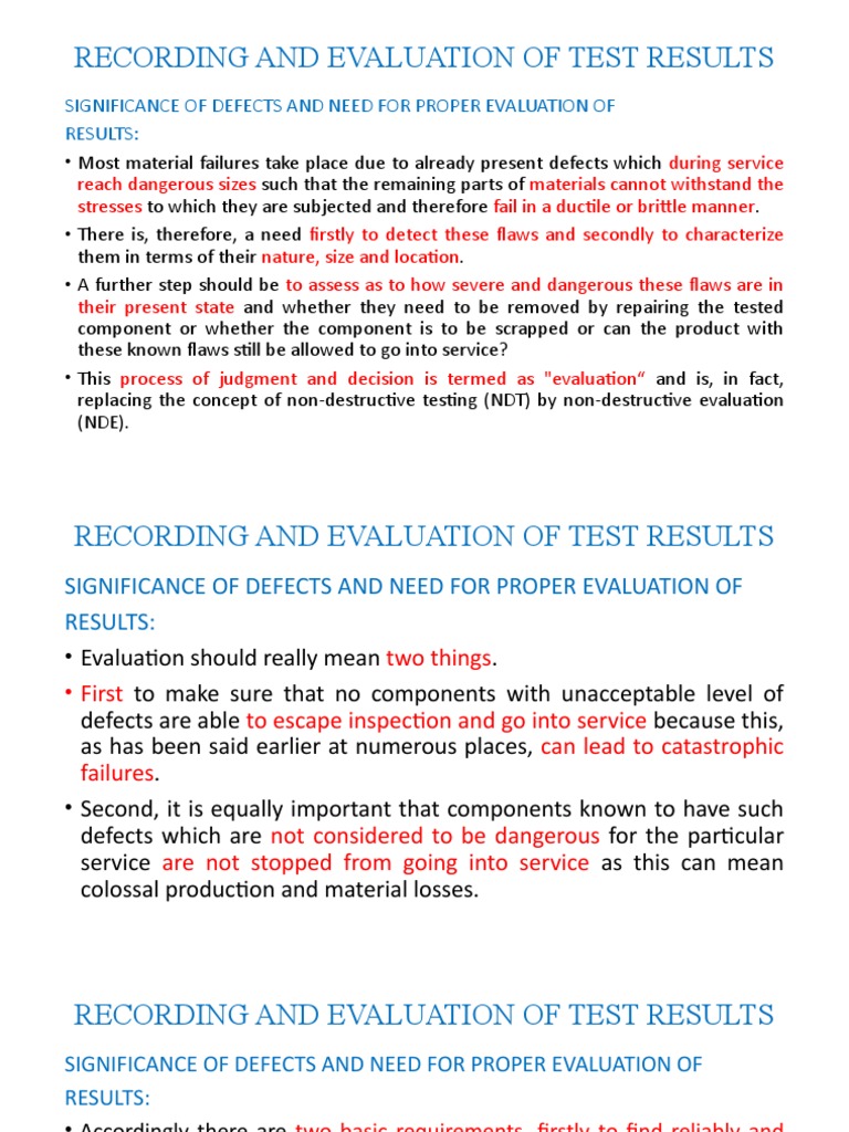 8.1 UT Lecture-Defect Sizing and Evaluation | PDF | Nondestructive ...