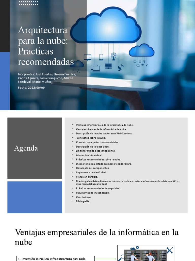Arquitectura para La Nube | PDF | Computación en la nube | Servicios ...