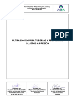 Ultrasonido para Tuberías Y Recipientes Sujetos A Presión